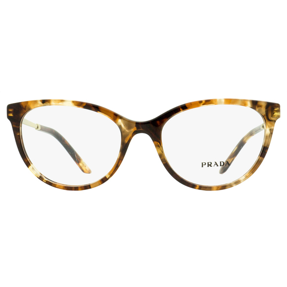 Prada Cat Eye Eyeglasses VPR 17W 07R-1O1 Caramel Tortoise 53mm - Picture 2 of 2